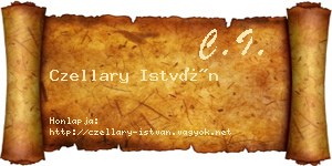 Czellary István névjegykártya